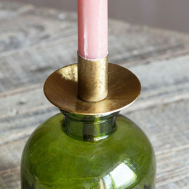 Graham and Green Brass Bottle Top Candle Holder - thumbnail 2