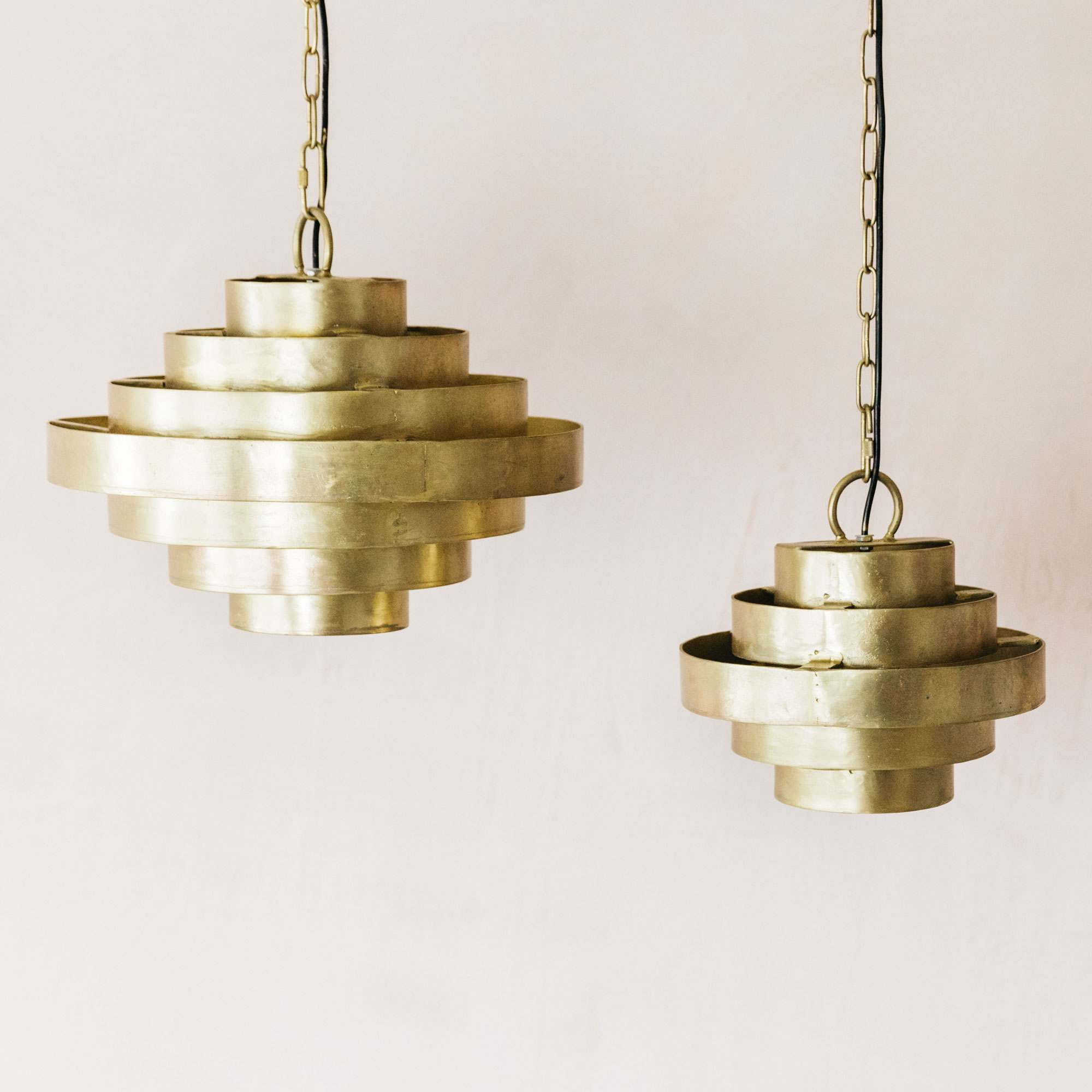 Graham and Green Small Halo Brass Pendant