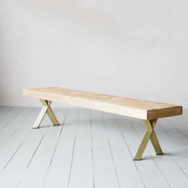 Graham and Green Faye Parquetry Bench - thumbnail 2