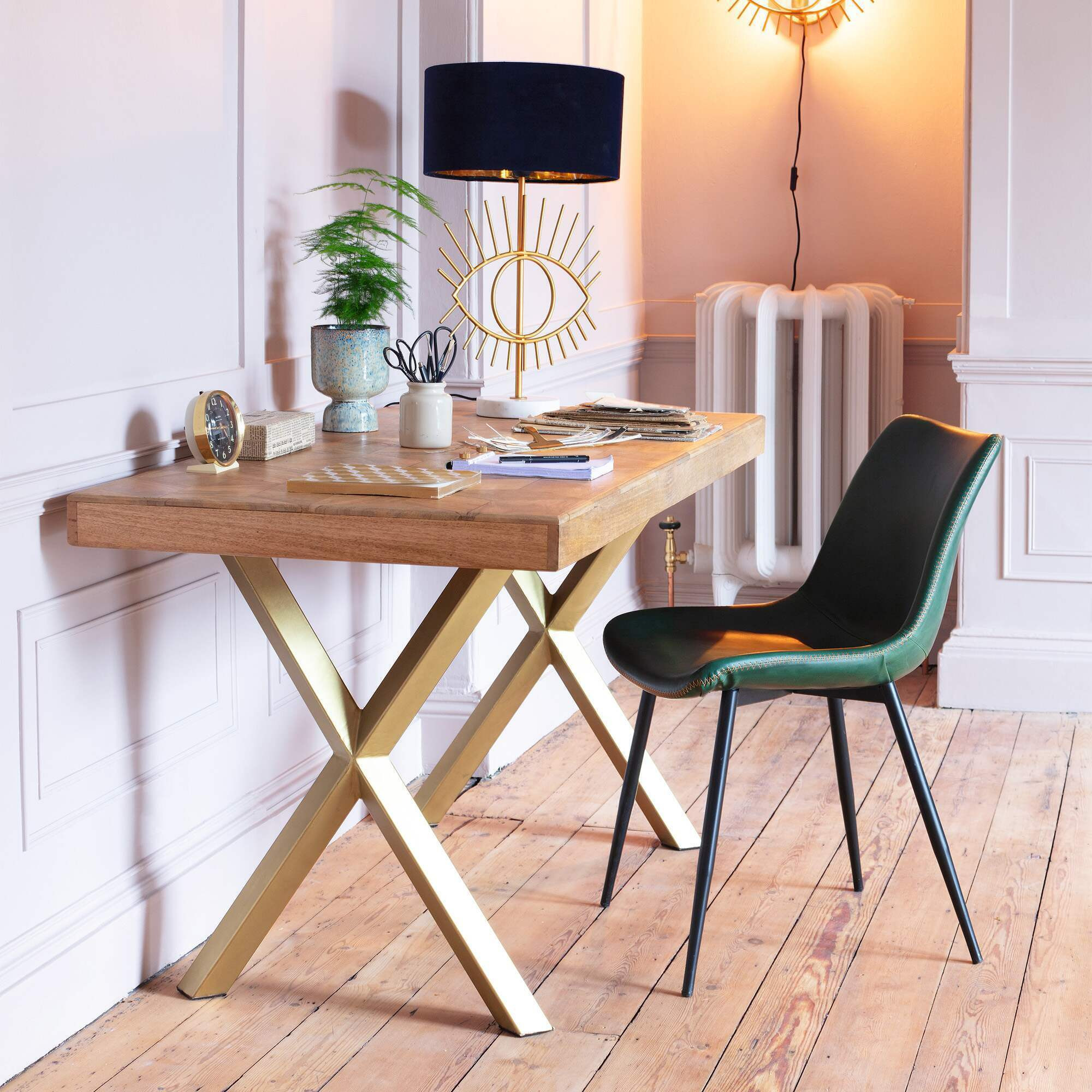 Graham and Green Faye Parquetry Desk