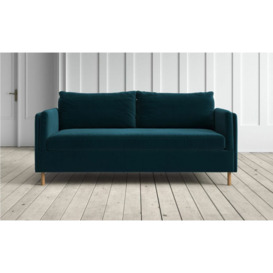 Edwina 2.5 Seater Sofa in Turquoise Classic Velvet