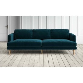 Sydney 3 Seater Sofa in Turquoise Classic Velvet