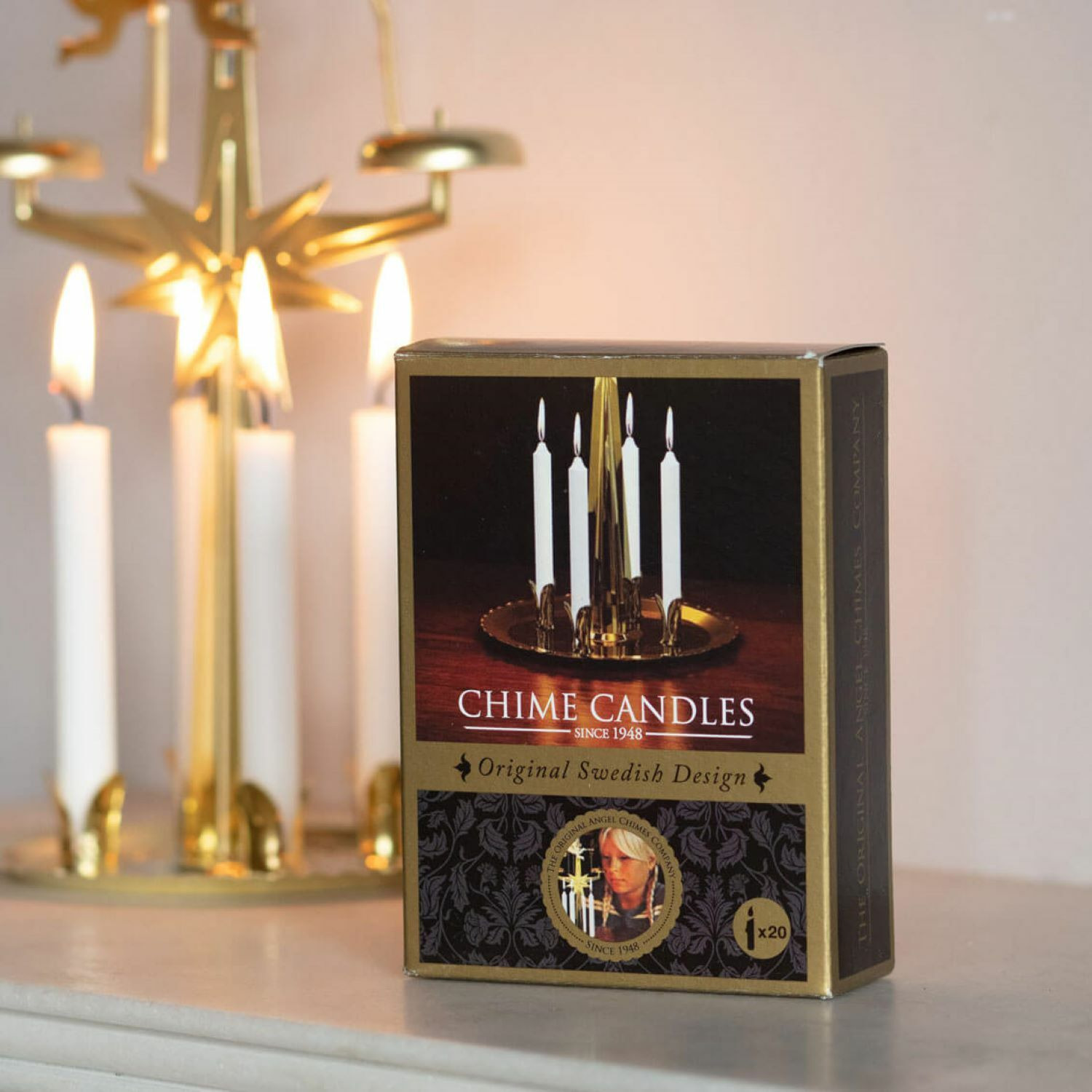 Graham and Green Pack of Twenty Angel Chimes Candles