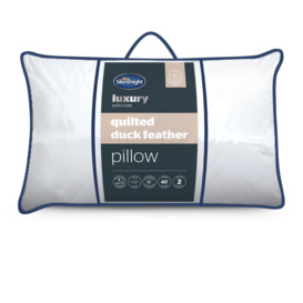 Silentnight Luxury Quilted Duck Feather Medium Firm Pillow