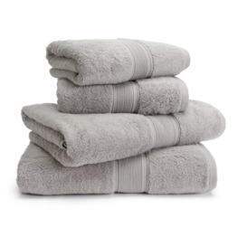 Habitat Cotton Supersoft 4 Piece Towel Bale - Silver