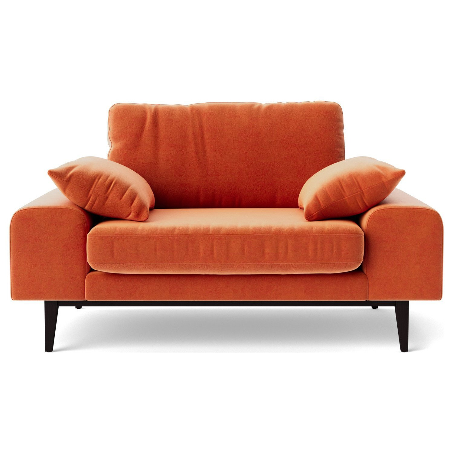 Burnt orange cuddle chair