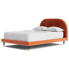 Swoon Southwark Kingsize Velvet Bed Frame - Burnt Orange