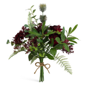 Habitat Artificial Faux Flower & Fern Bouquet - Red