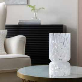 Habitat Confetti Glass Table Lamp - White