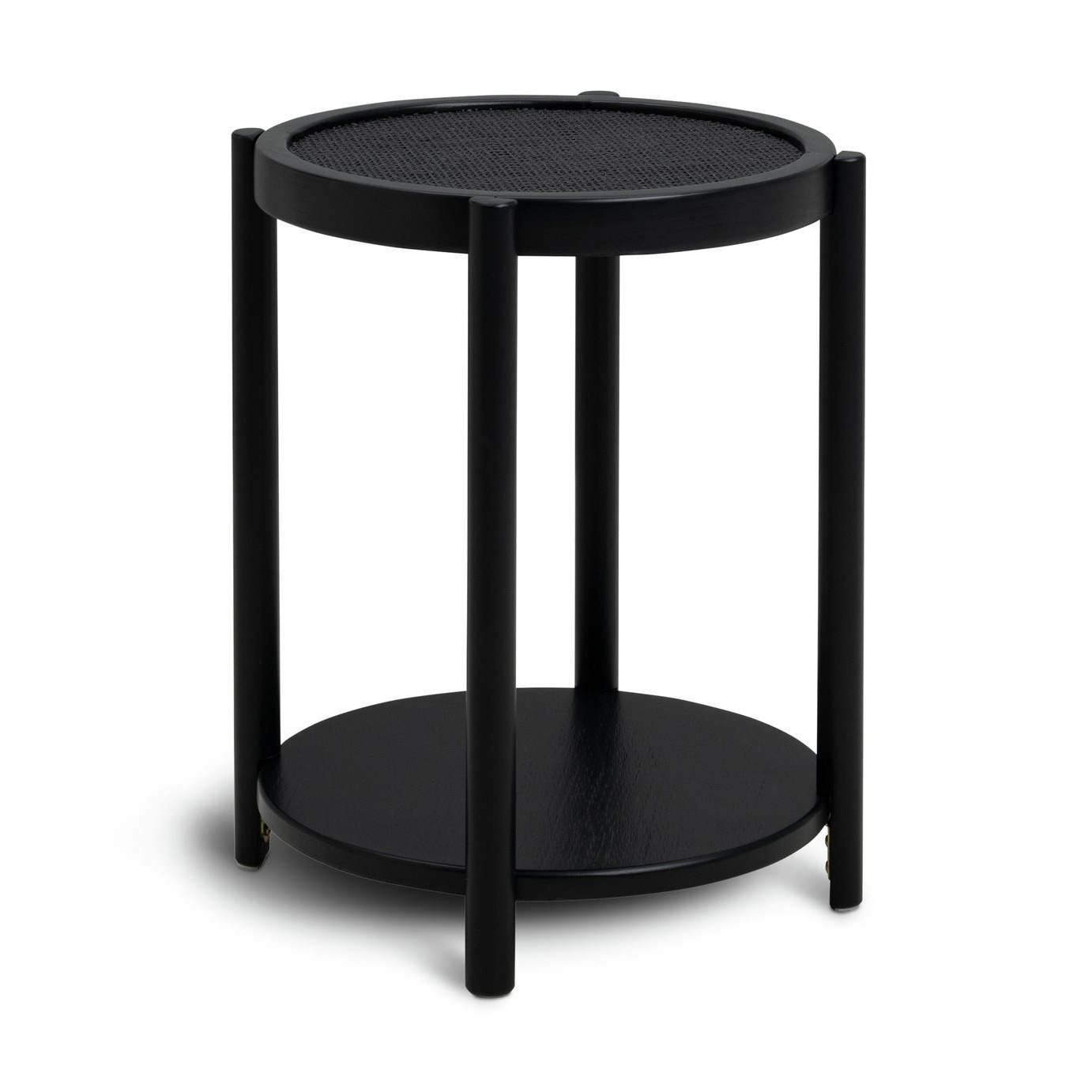 Habitat Simone Round Bedside Table - Black