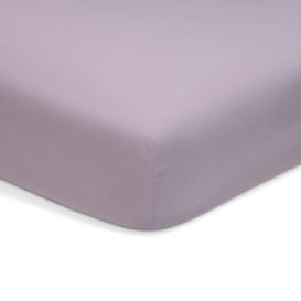 Habitat Polycotton Lilac Fitted Sheet - Double