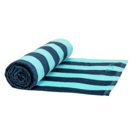 Habitat Stripe Patterned Beach Towel - Blue