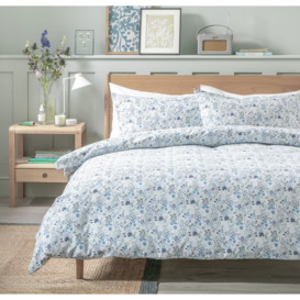 Habitat Floral Ditsy Blue & White Bedding Set - Single