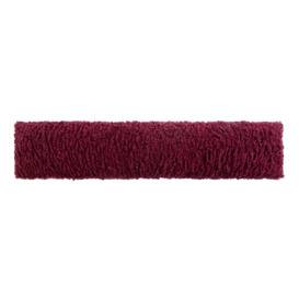 Habitat Faux Shearling Draught Excluder - Burgundy