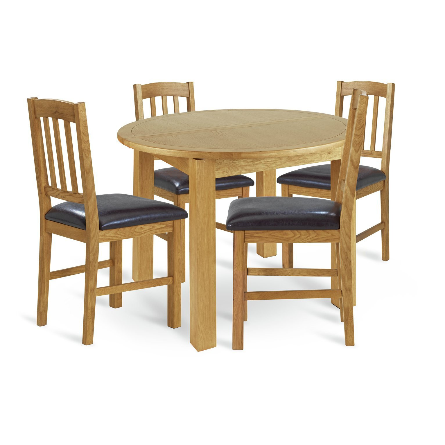 Argos Home Ashwell Oak Dining Table & 4 Slatted Chairs