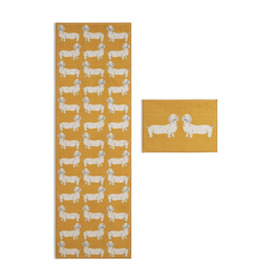 Habitat Dog Print Doormat and Runner - Yellow