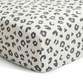 Habitat Mono Animal Printed Fitted Sheet - Double