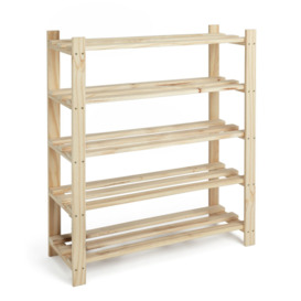 Habitat Karee 5 Shelf Shoe Storage Rack - Pine