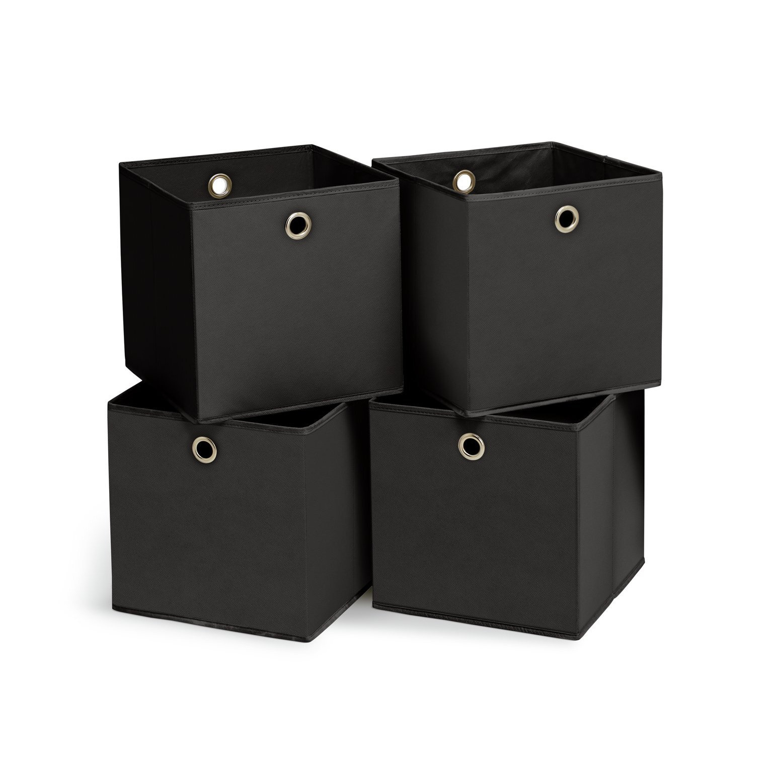 Habitat Set of 4 Squares Plus Boxes - Black