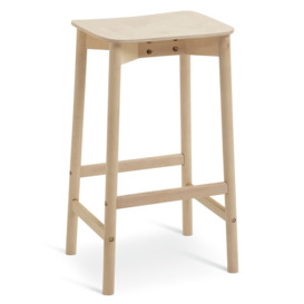 Habitat Nina Solid Birch Bar Stool - Natural