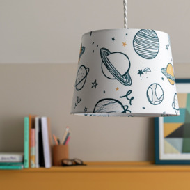 Habitat Kids Space Printed Lampshade - Multicolour