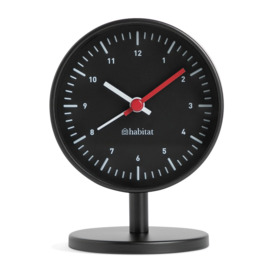 Habitat Analogue Alarm Clock - Black