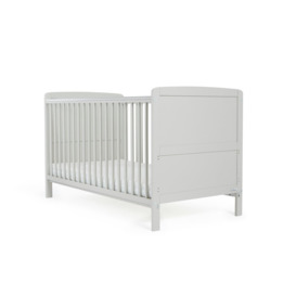 Baby Elegance Travis Baby Cot Bed with Mattress - Grey