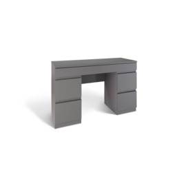 Habitat Jenson 6 Drawer Dressing Table Desk - Grey Gloss