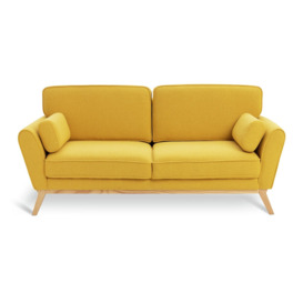 Habitat x Scion Lohko Fabric 3 Seater Sofa - Yellow