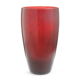 Habitat Glass Vase - Red