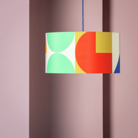 Habitat 60 Levi 24x45cm Linen Printed Easy Fit Lampshade