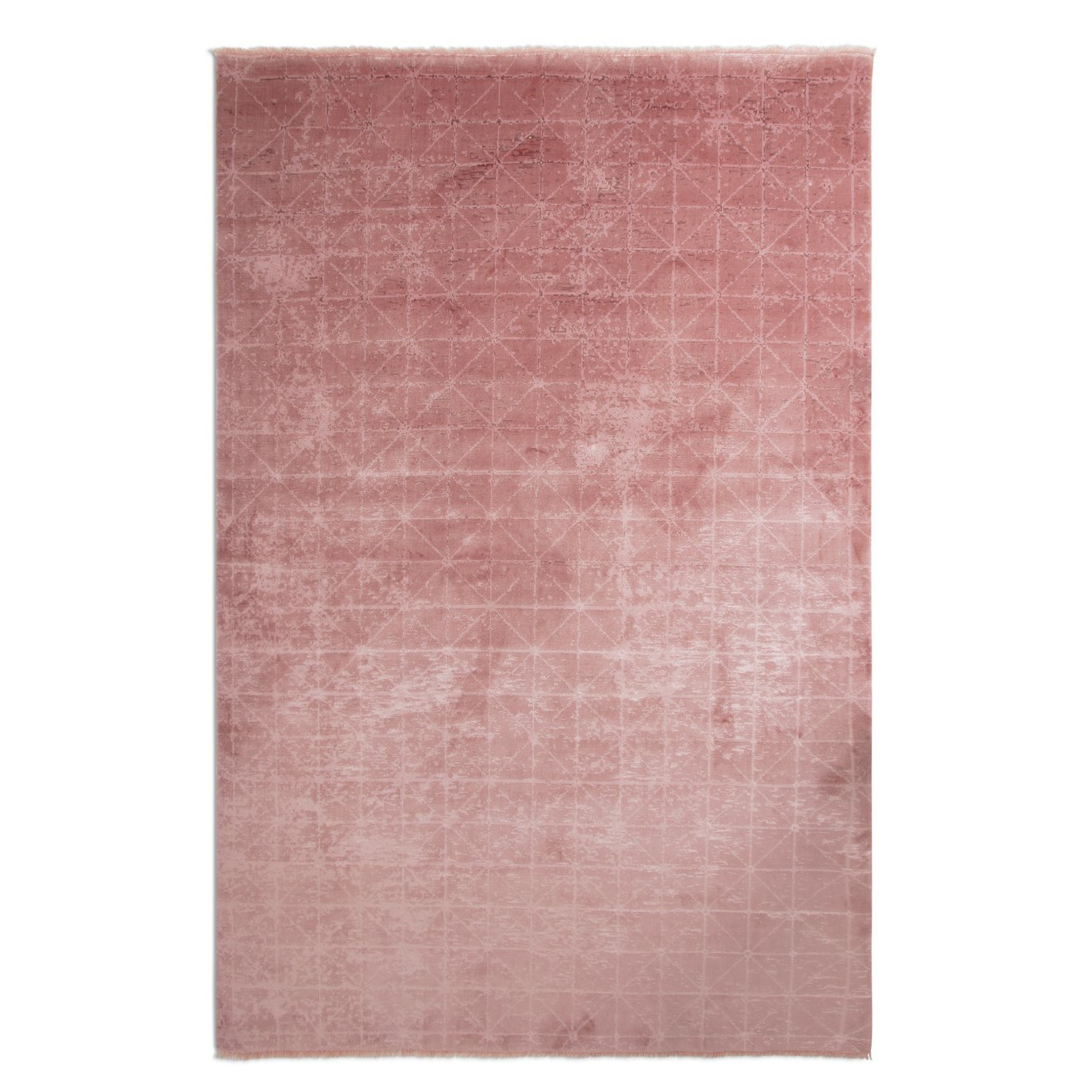 Habitat Distressed Geo Cut Pile Rug - Blush - 120x170cm