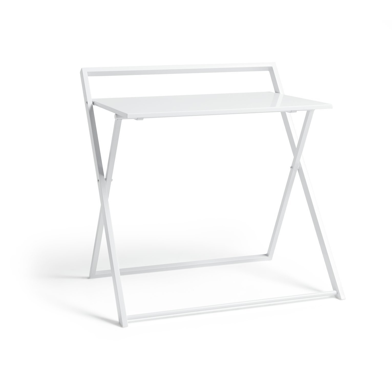 Habitat Compact Folding Office Desk - White