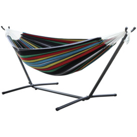 Vivere Rio Night Double Hammock with Metal Stand