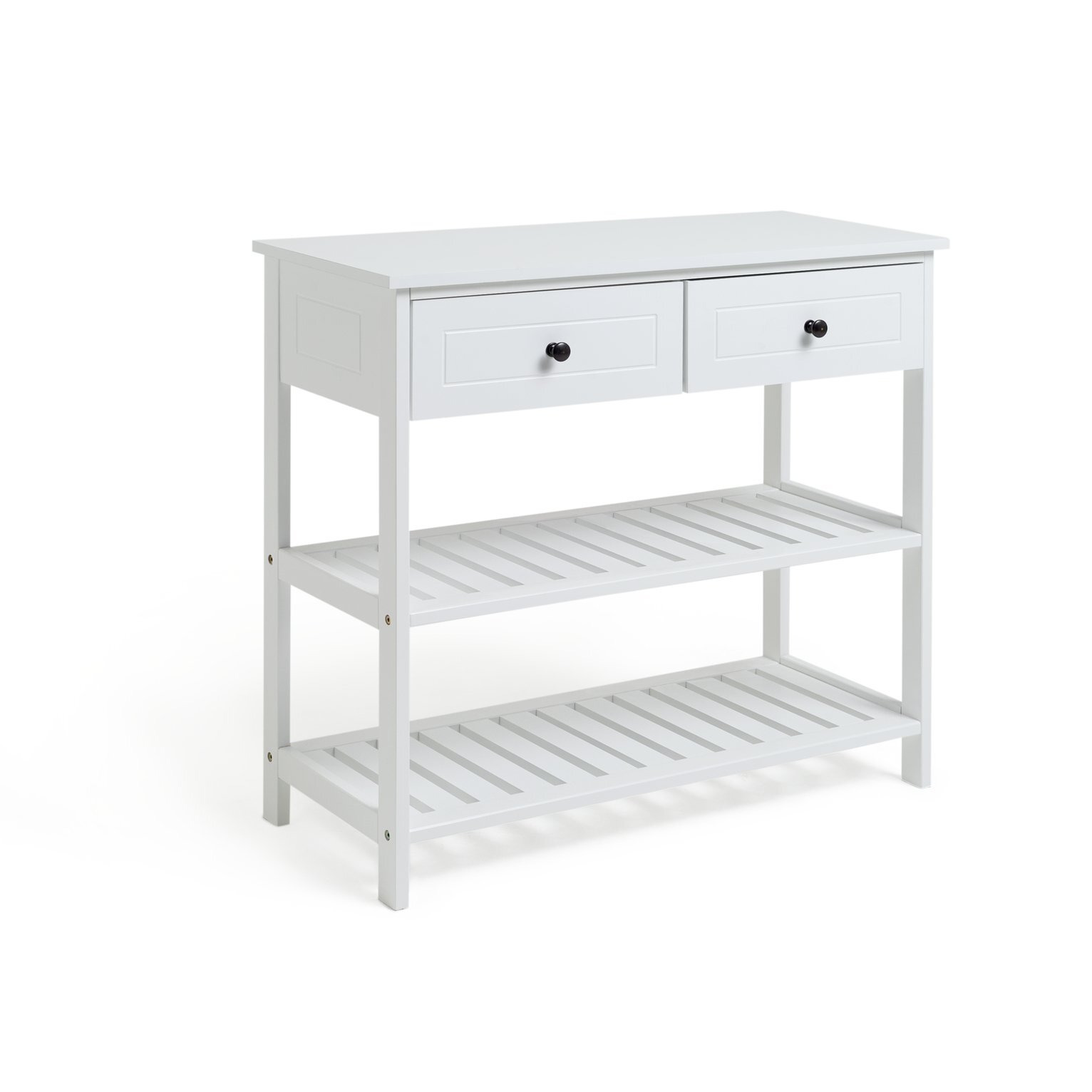Habitat 2 Drawer Console Table - White