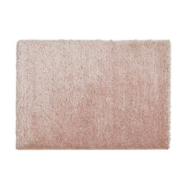 Habitat Luxury Plain Shaggy Rug - 120x170cm - Blush Pink
