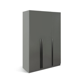 Habitat Munich 3 Door Wardrobe - Anthracite