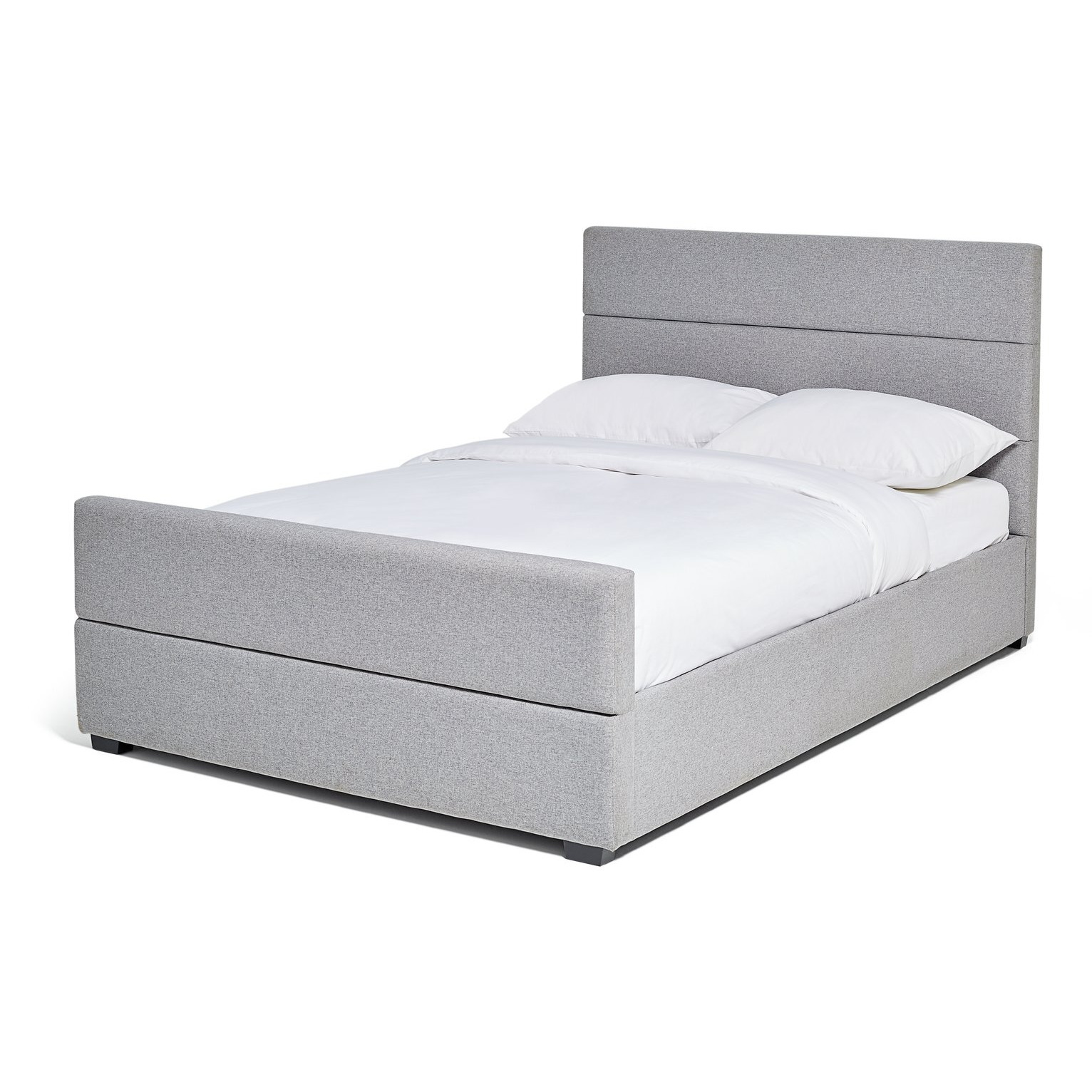 Habitat Costa Fabric Single Ottoman Bed Frame - Grey