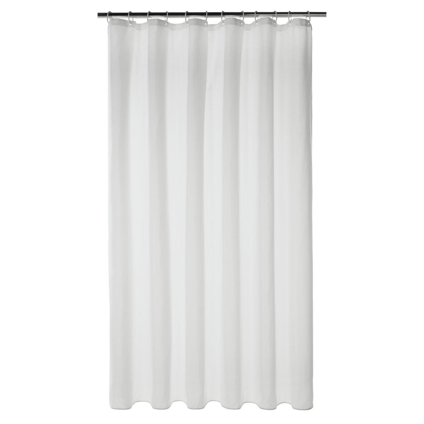 Habitat White Shower Curtain with anti-bacterial finish
