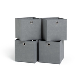 Habitat Set of 4 Squares Boxes - Grey