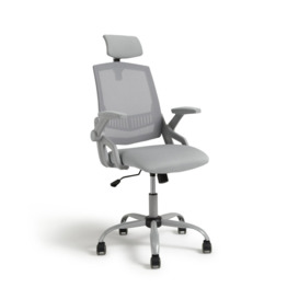 Habitat Milton Mesh Ergonomic Office Chair - Grey