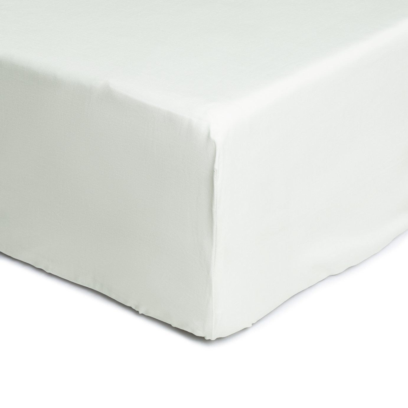 Habitat Anti-Microbial Cotton White Fitted Sheet - Single