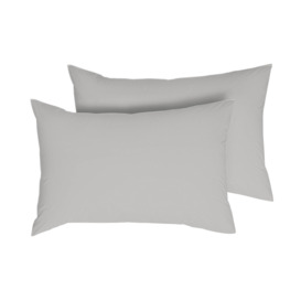 Habitat Anti Microbial Standard Pillowcase Pair - Dove Grey