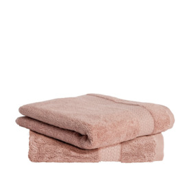 Habitat Hygro Anti Microbial 2 Pack Hand Towel - Blush