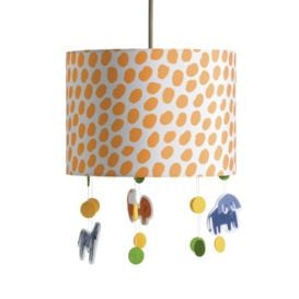 Habitat In The Wild Hanging Animals Drum Ceiling Shade- 25cm