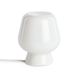 Habitat Lucetta Glass Table Lamp - White