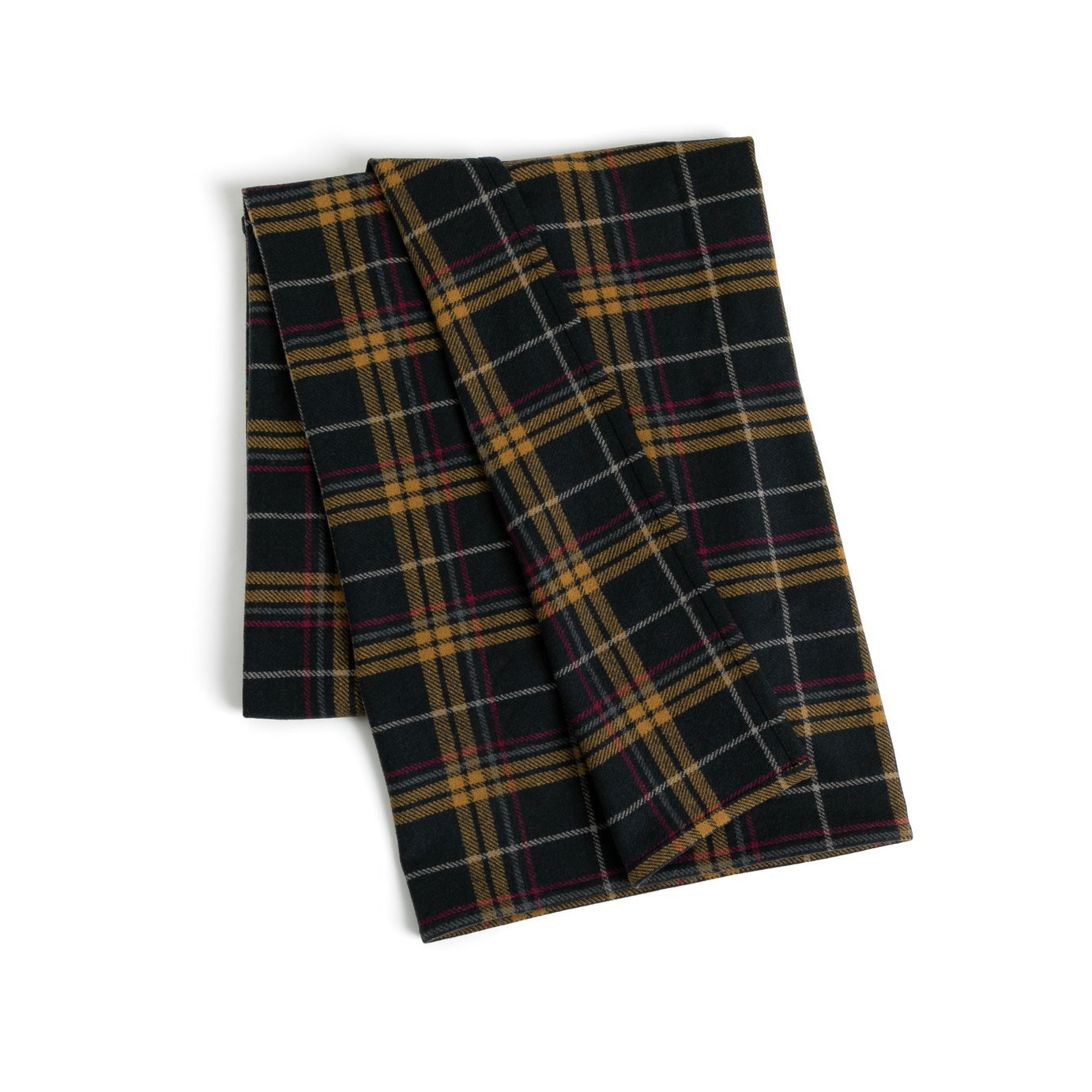 Habitat Manor House Check Wool Throw - Navy