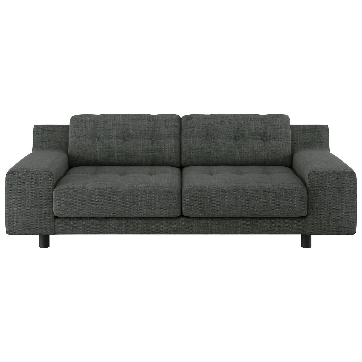 Habitat Hendricks Fabric 3 Seater Sofa - Charcoal