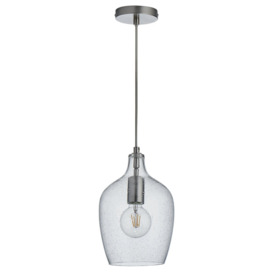 Habitat Abas Bubble Glass Pendant Light - Chrome