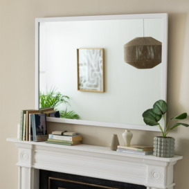 Habitat Wall Mounted Mirror - White - 70x100cm